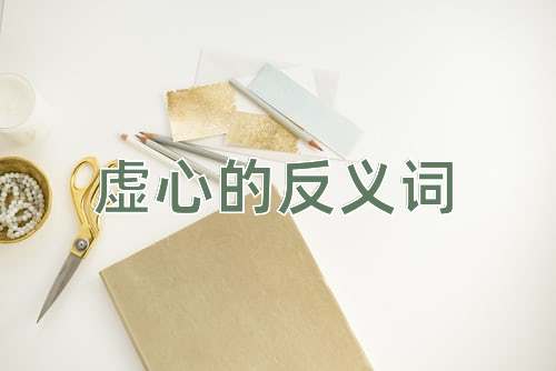 虚心的反义词