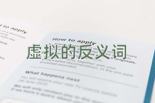 虚拟的反义词