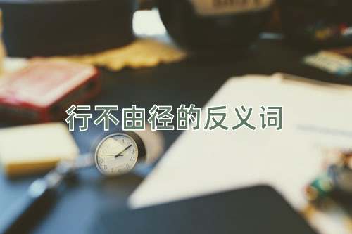 行不由径的反义词