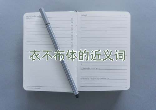 衣不布体的近义词