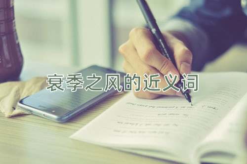 衰季之风的近义词