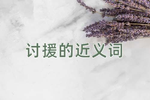 讨援的近义词
