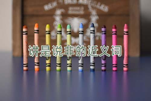 讲是说非的近义词