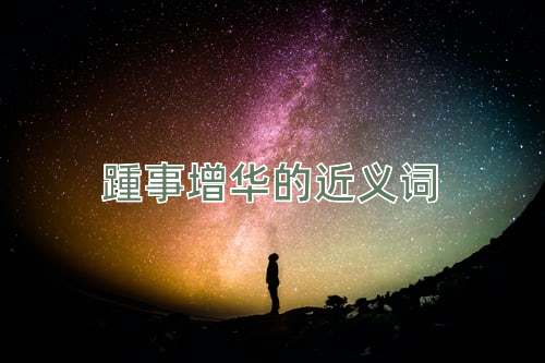 踵事增华的近义词