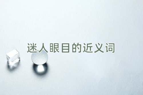 迷人眼目的近义词