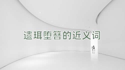 遗珥堕簪的近义词