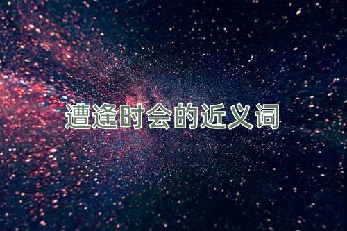 遭逢时会的近义词