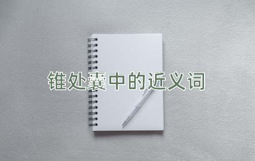 锥处囊中的近义词