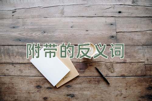 附带的反义词