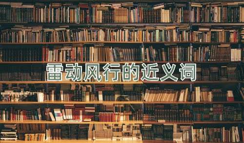 雷动风行的近义词