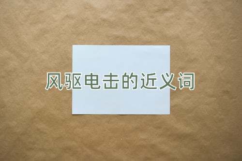 风驱电击的近义词