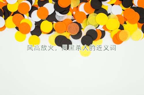 风高放火，月黑杀人的近义词