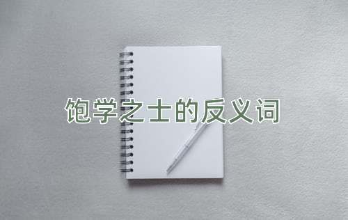 饱学之士的反义词