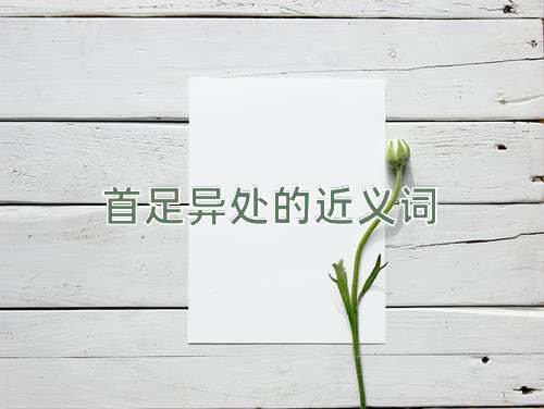 首足异处的近义词