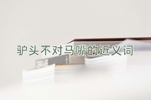 驴头不对马嘴的近义词