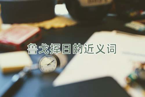 鲁戈挥日的近义词