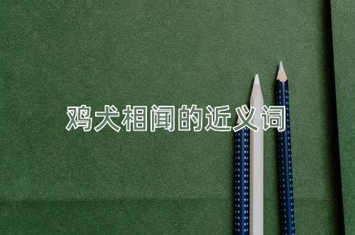 鸡犬相闻的近义词