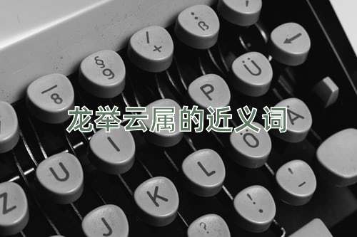 龙举云属的近义词