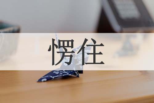 愣住