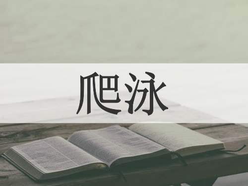 爬泳