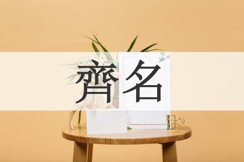 齊名