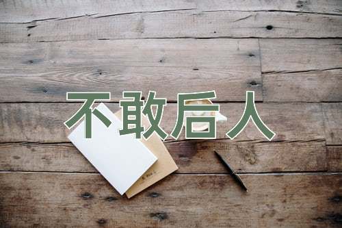 成语不敢后人