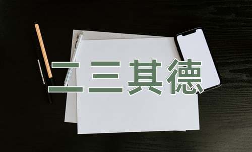 成语二三其德