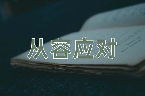 成语从容应对