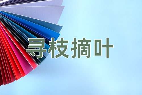 成语寻枝摘叶