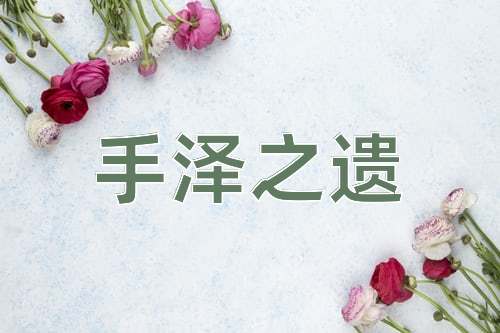 成语手泽之遗