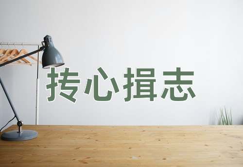 成语抟心揖志
