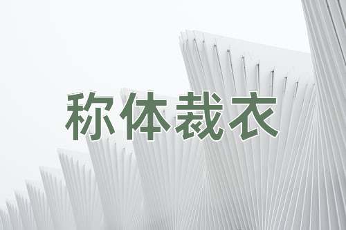 成语称体裁衣