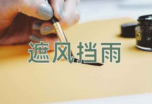 成语遮风挡雨